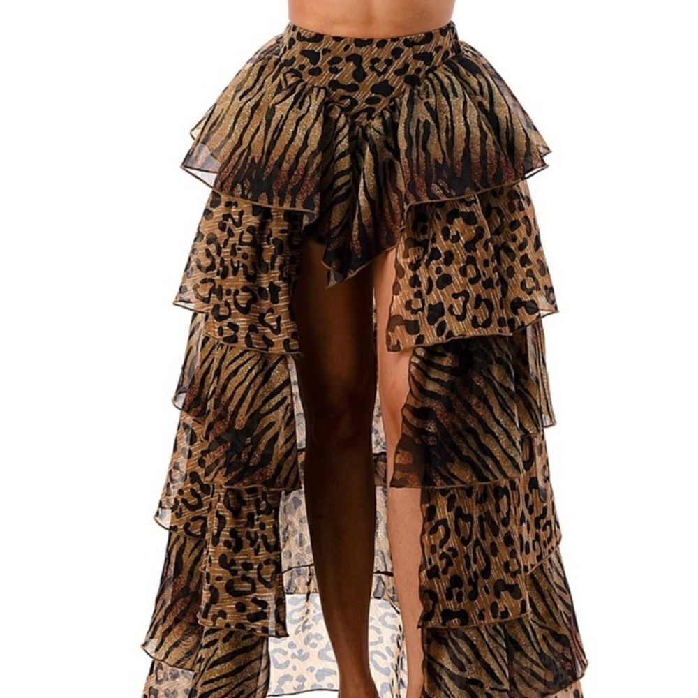 Leopard Print Maxi Skirt